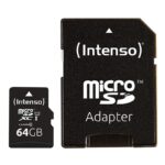 4034303022366 | P/N: 3433490 | Cod. Artículo: DSP0000008040 Tarjeta memoria micro sd intenso 64gb uhs - i cl10 pro + adaptador sd