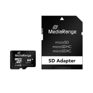 4260283113477 MEM MICRO SDXC 64GB MEDIARANGE + ADAPTADOR SD MR955 A0056167 Mediarange Almacenamiento MR955