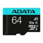 4710273771328 | P/N: AUSDX64GUI3V30SA2 | Cod. Artículo: DSP0000028684 Tarjeta memoria micro sd adata 64gb cl10 + adaptador sd