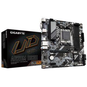 4719331855567 | P/N: A620M DS3H G10 | Cod. Artículo: DSP0000019927 Placa base gigabyte a620m ds3h am5 micro atx 4 x ddr5