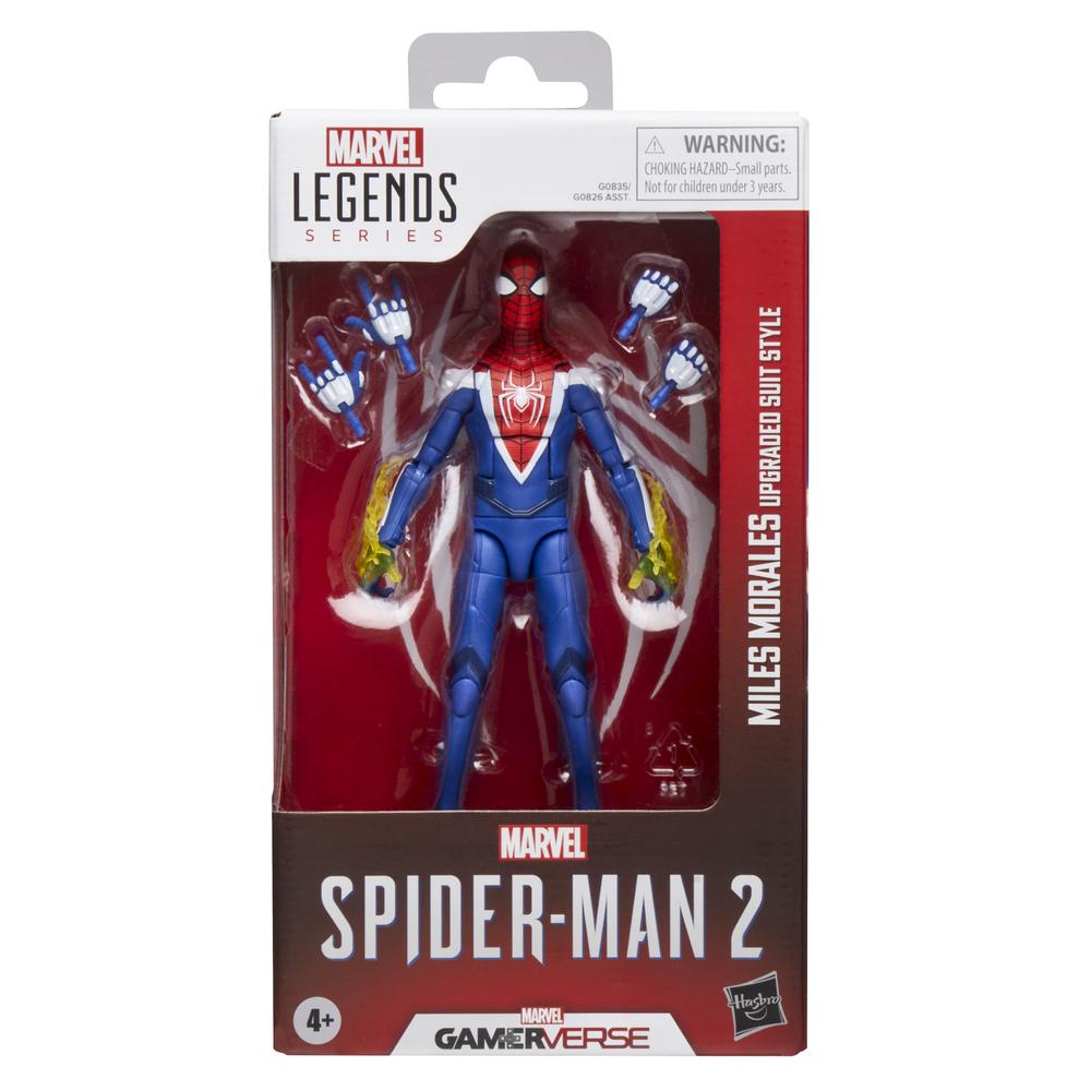 Figura hasbro marvel legends series spider - man 2 miles morales (upgraded suit style) - Imagen 7