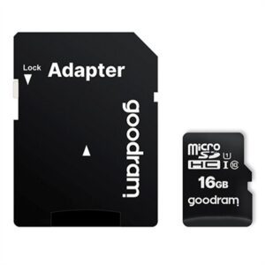 5908267930137 | P/N: M1AA-0160R12 | Cod. Artículo: DSP0000007832 Tarjeta de memoria micro sd goodram 16gb m1aa cl10 uhs - i u1 + adaptador