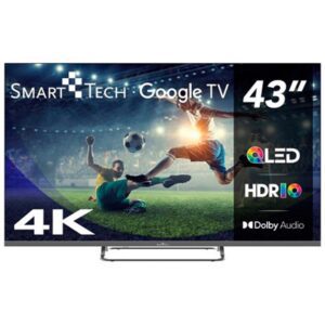 5999862467715 | P/N: 43QG02V2 | Cod. Artículo: DSP0000037525 Tv televisor smart tech 43 pulgadas qled 4k uhd 43qg02v2 google tv
