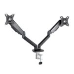 8433281013711 | P/N: DB5132TNR-B | Cod. Artículo: DSP0000019215 Soporte mesa tooq 2 brazos hasta 32 pulgadas 100x100 max 9kg