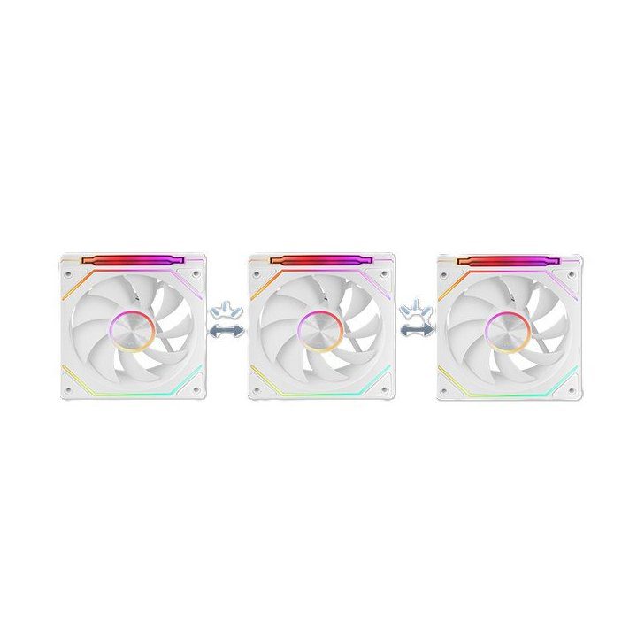 Ventilador mars gaming mf - linkfinity argb 3x 120mm blanco - Imagen 2