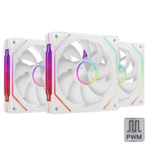 8435693111337 | P/N: MFLINKFINITYKIT2W | Cod. Artículo: DSP0000035701 Ventilador mars gaming mf - linkfinity argb 3x 120mm blanco
