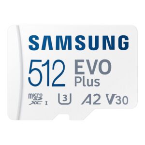 8806095420110 | P/N: MB-MC512SA/EU | Cod. Artículo: DSP0000033304 Tarjeta memoria micro sd samsung microsdxc evo plus 512gb clase 10 + adaptador sd