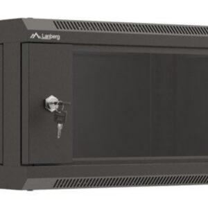ARMARIO LANBERG MURAL RACK 19" 4U 540X350 FLAT PACK NEGRO PUERTA CRISTAL 5901969446876 WF03-5304-10B