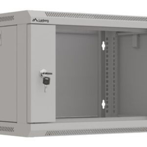 ARMARIO LANBERG MURAL RACK 19" 6U 540X350 FLAT PACK GRIS PUERTA CRISTAL 5901969446906 WF03-5306-10S