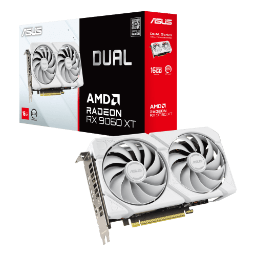 ASUS Dual -RX9060XT-16G-WHITE AMD Radeon RX 9060 XT 16 GB GDDR6 - Imagen 15