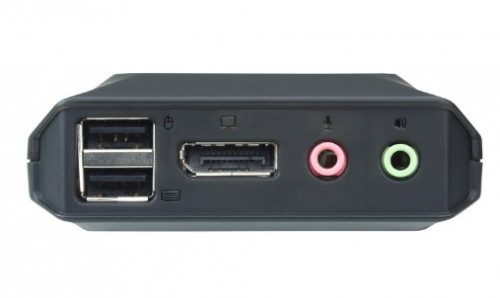 ATEN SWITCH KVM FORMATO CABLE DISPLAYPORT USB DE 2 PUERTOS SELECTOR REMOTO DE PUERTO (CS22DP-AT) - Imagen 4