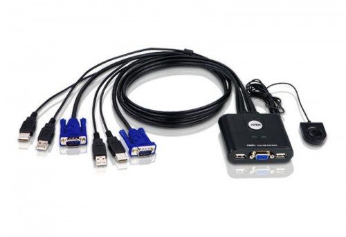 ATEN SWITCH KVM FORMATO CABLE VGA USB DE 2 PUERTOS CON SELECTOR REMOTO DE PUERTO (CS22U-AT) 4710423775978 | P/N: CS22U-AT | Ref. Artículo: 975078