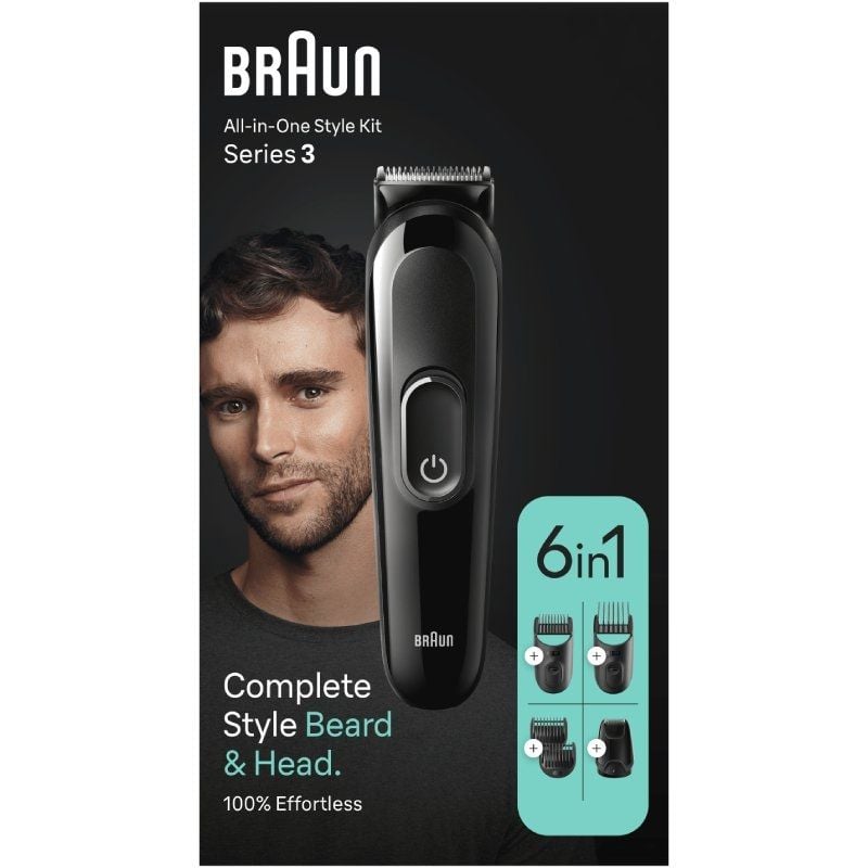 Afeitadora Braun All in One 6 en 1 Style Kit Series 3 MGK3410/ con batería/ 6 Accesorios - Imagen 3