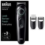 Afeitadora Braun BeardTrimmer Series 3 BT3411/ con Batería/ 2 Accesorios 4210201447795 BT3411 BRA-PAE-AFE S3 BT3411