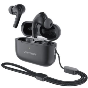 Auriculares Bluetooth Vention Echo Lite E11 Plus con estuche de carga/ Autonomía 6h/ Negros 6922794793354 NBVB0-PLUS VEN-AUR ECHO LITE E11 PL BK