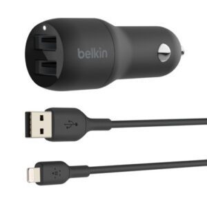 Belkin BOOST↑CHARGE Smartphone Negro Encendedor de cigarrillos Auto 0745883790425 | P/N: CCB001BTBK | Ref. Artículo: 1367365