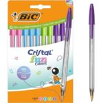 Bolígrafos de Tinta de Aceite Bic Cristal Fun 524176/ 10 unidades/ Colores Surtidos 3086123764064 524176 BIC-CRISTAL FUN SURTI 10U