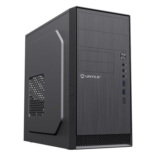 CAJA SEMITORRE/MICRO-ATX UNYKA AERO C12 V2 S/FUENTE USB3.0 NEGRA - Imagen 2