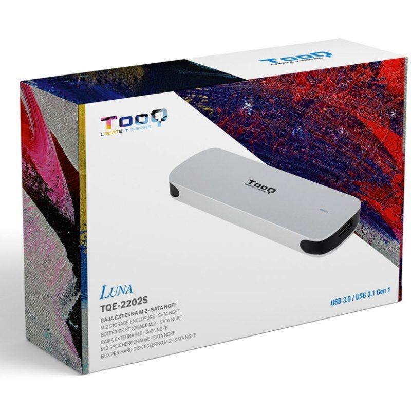 Caja Externa para Disco SSD M.2 TooQ TQE-2202S/ USB 3.1 Gen1/ Sin tornillos - Imagen 5