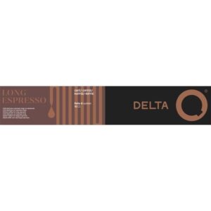 Cápsula Delta Delta Q-Long Espresso para cafeteras Delta/ Caja de 10 5601082058597 5028483 DEL-CAFE Q LONG ESPRESSO