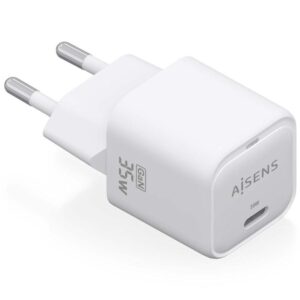 Cargador de Pared GaN Aisens ASCH-35W1P022-W/ 1xUSB Tipo-C/ 35W 8435739900864 ASCH-35W1P022-W AIS-CARGA ASCH-35W1P022-W