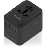 Cargador de Pared Universal GaN para Viaje Aisens ASPS-2A2C08-BK/ Toma de Corriente Universal/ 2xUSB Tipo-C/ 2xUSB/ 25W 8435739902974 ASPS-2A2C08-BK AIS-CARGA ASPS-2A2C08-BK