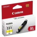 Cartucho de Tinta Original Canon CLI-551Y XL Alta Capacidad/ Amarillo 4960999904917 6446B001 CLI-551Y XL