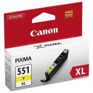 Cartucho de Tinta Original Canon CLI-551Y XL Alta Capacidad/ Amarillo 4960999904917 6446B001 CLI-551Y XL