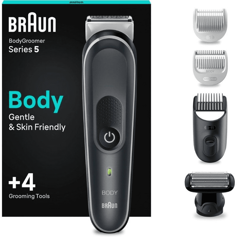 Cortapelos Braun BodyGroomer Series 5 BG5360/ con Batería/ 4 Accesorios 4210201448617 BG5360 BRA-PAE-COR S5 BG5360