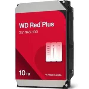 Disco Duro Western Digital WD Red Plus NAS 10TB/ 3.5"/ SATA III/ 512MB WD100EFGX-68CPLN0 WD100EFGX WD-HDD RD PLUS NAS 10TB V2