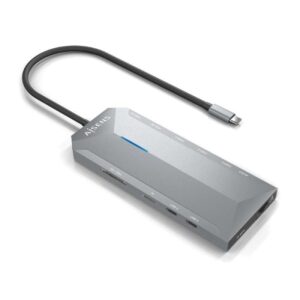 Docking USB Tipo-C Aisens ASUC-12P005-GR/ 2xHDMI 4K/ 3xUSB/ 2xUSB Tipo-C/ 1xRJ45/ 1xAudio/ 1xLector Tarjetas/ 1x Jack/ 1xUSB Tipo-C PD/ Gris 8436574709209 ASUC-12P005-GR AIS-HUB ASUC-12P005-GR