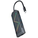 Docking USB Tipo-C Nanocable 10.16.0801/ 3xUSB/ 1xUSB Tipo-C PD/ 1xHDMI/ 1xRJ45/ 1xLector Tarjetas SD TF 8433281011861 10.16.0801 NAN-HUB 10 16 0801
