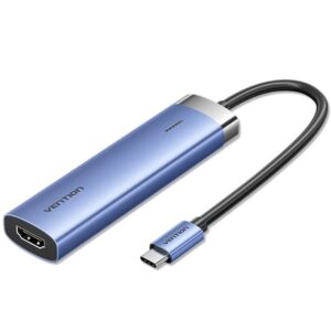Docking USB Tipo-C Vention TGESB/ 3xUSB/ 1xHDMI 4K/ 1xUSB Tipo-C PD/ Azul 6922794781238 TGESB VEN-DOCK TGESB