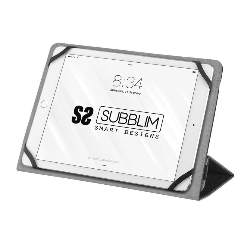 Funda Subblim Clever Stand para Tablets de 9.6"-11"/ Negra - Imagen 4