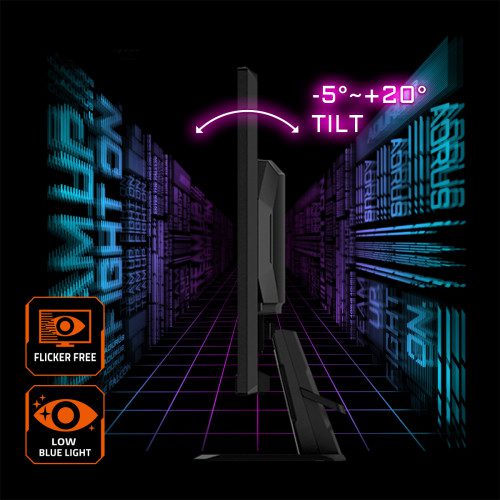 GIGABYTE GS27U 27” Monitor de juegos UHD - 3840 x 2160 (UHD), 160Hz, 1ms, 350 cd/m², Display HDR400, HDMI 2.1, DisplayPort 1.4 - Imagen 11