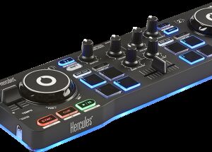 Hercules Starlight Mesa de mezclas con opción de realizar scratch conectando un CDJ 2 canales Negro 3362934745707 | P/N: 4780884 | Ref. Artículo: 933011