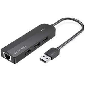 Hub USB 2.0 Vention CHPBB/ 3xUSB/ 1xMicro USB PD/ 1xRJ45 6922794747302 CHPBB VEN-DOCK CHPBB