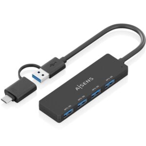 Hub USB Tipo-C + USB 3.1 Aisens A109-0987/ 4xUSB 8435739904411 A109-0987 AIS-HUB A109-0987