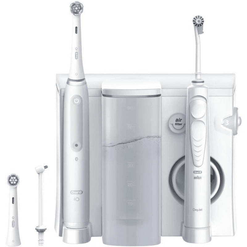 Irrigador Bucal Braun Oral-B Oxyjet + Cepillo IO Series 4/ Blanco/ Incluye 2 Recambios - Imagen 2