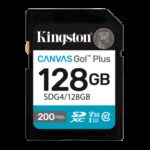 Kingston Technology 128GB SDXC Canvas Go Plus Gen4 200MB/s C10 UHS-I U3 V30 0740617347708 | P/N: SDG4/128GB | Ref. Artículo: 1396077