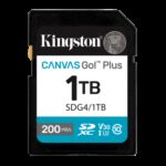 Kingston Technology 1TB SDXC Canvas Go Plus Gen4 200MB/s C10 UHS-I U3 V30 0740617347791 | P/N: SDG4/1TB | Ref. Artículo: 1396078