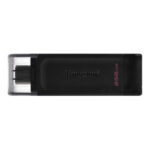 Kingston Technology 70 unidad flash USB 256 GB USB Tipo C 3.2 Gen 1 (3.1 Gen 1) Negro 0740617331233 | P/N: DT70/256GB | Ref. Artículo: 1364932