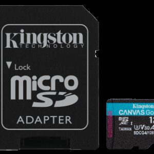 Kingston Technology Tarjeta microSDXC Canvas Go Plus Gen4 de 128 GB