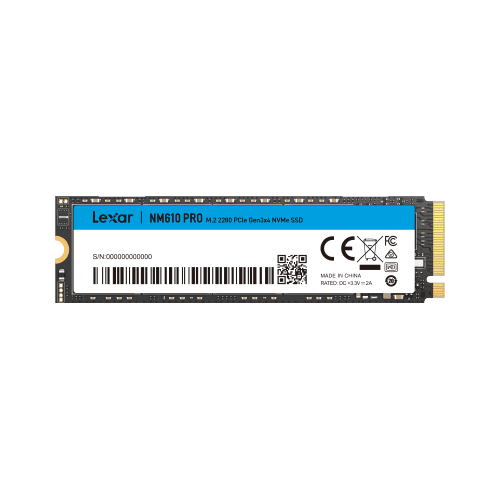 Lexar NM610 PRO M.2 500 GB PCI Express 3.0 NVMe 0843367128730 | P/N: LNM610P500G-RNNNG | Ref. Artículo: 1376547