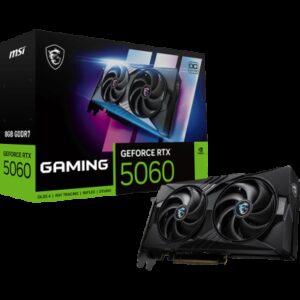 MSI GeForce RTX 5060 8G GAMING OC NVIDIA 8 GB GDDR7 4711377342544 | P/N: 912-V537-005 | Ref. Artículo: 1398307