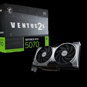MSI GeForce RTX 5070 12G VENTUS 2X OC NVIDIA 12 GB GDDR7 4711377308229 | P/N: 912-V532-003 | Ref. Artículo: 1394125