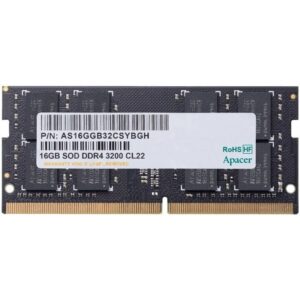 Memoria RAM Apacer AS16GGB32CSYBGH 16GB/ DDR4/ 3200MHz/ 1.2V/ CL22/ SODIMM  AS16GGB32CSYBGH APA-16GB AS16GGB32CSYBGH