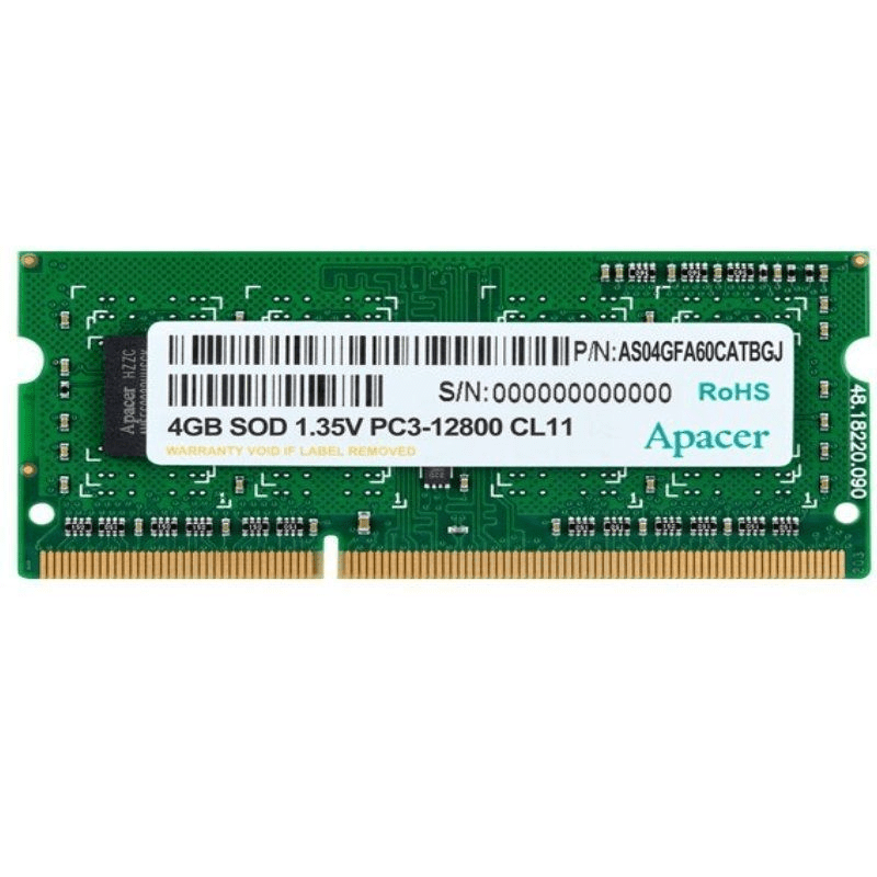 Memoria RAM Apacer DV.04G2K.KAM 4GB/ DDR3L/ 1600MHz/ 1.35V/ SODIMM DV.04G2K.KAM APA-4GB DV.04G2K.KAM