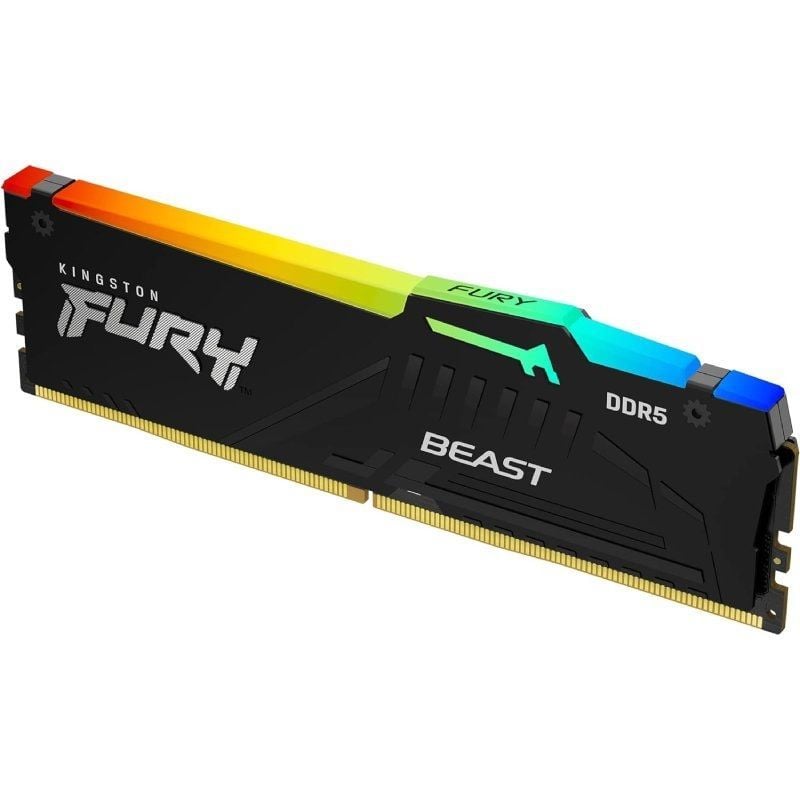 Memoria RAM Kingston FURY Beast RGB 16GB/ DDR5/ 6000MHz/ 1.35V/ CL36/ DIMM - Imagen 2