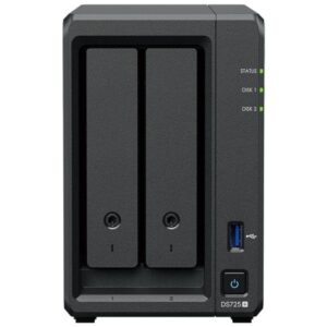 NAS Synology Diskstation DS725+/ 2 Bahías 3.5"- 2.5"/ 8GB DDR4/ Formato Torre 8435797000285 DS725+/8G SYN-NAS DS725 PLUS 8GB